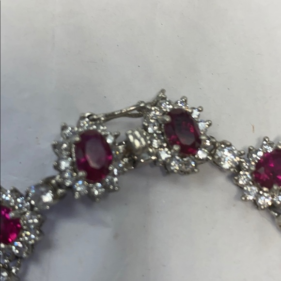 Sterling silver Ruby Necklace - Picture 4 of 8